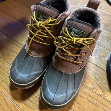 Bass 방수 레이스업 부츠 브라운 사이즈 불명