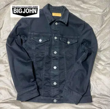 BIGJOHN 빅존 데님 자켓 블랙 컴플리트 프리 M
