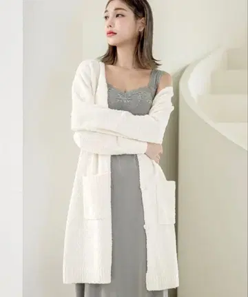 tu-hacci 포근포근 가디건 롱 기장