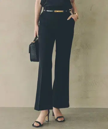 anuans 슬림핏 세미 플레어 팬츠