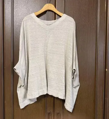 새상품급 LOISIR 로와지르 돌먼 변형 린넨 니트