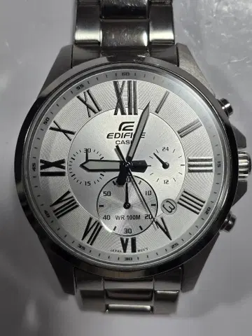 카시오 EDIFICE 크로노그래프 손목시계 WR 100M