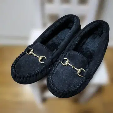 블랙 스웨이드 모카신