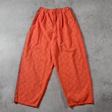 [ 새상품급 ] KBF 자수 레이스 와이드 팬츠 오렌지 F