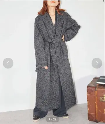 CITYSHOP 시티샵 롱 코트 그레이 사이즈 38