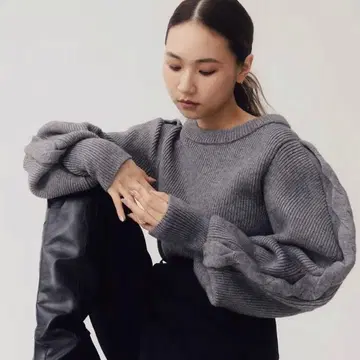 RANDEBOO Cable puff knit