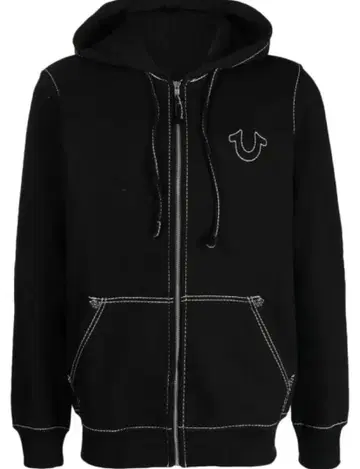 트루 릴리젼 지퍼 후드티