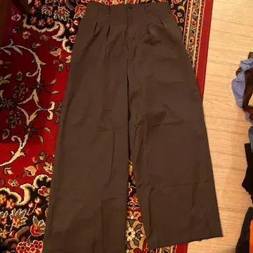 MAISON SPECIAL 그레이 와이드 팬츠 슬랙스