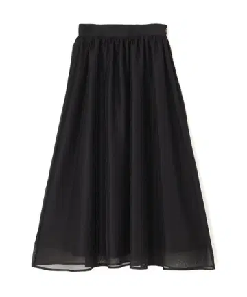 새상품 N 내추럴 뷰티 베이직 블랙 플레어 스커트 롱