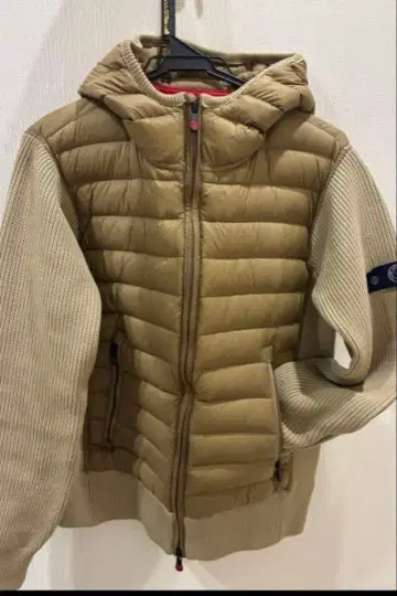 Gstage 후드 부착 다운 자켓 46 베이지