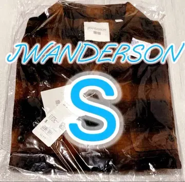 유니클로 JW 앤더슨 브러쉬드 코튼 오버 사이즈 셔츠 브라운 S