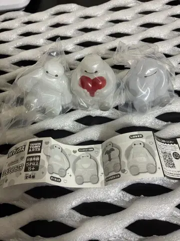 베이맥스 캡슐 토이 3체 세트 푹신푹신 소프트 비닐