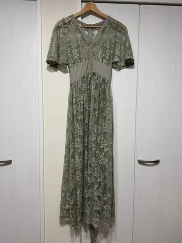 [ 새상품급 ] 스나이델 스위칭 레이스 드레스 민트