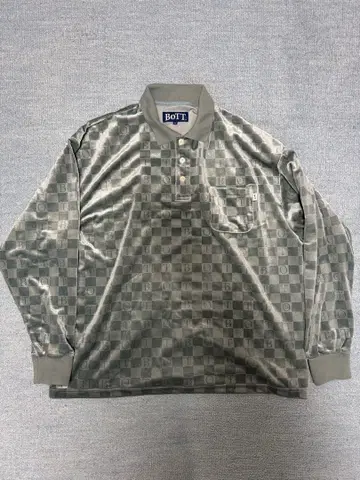 BOTT 체크 무늬 피케 셔츠