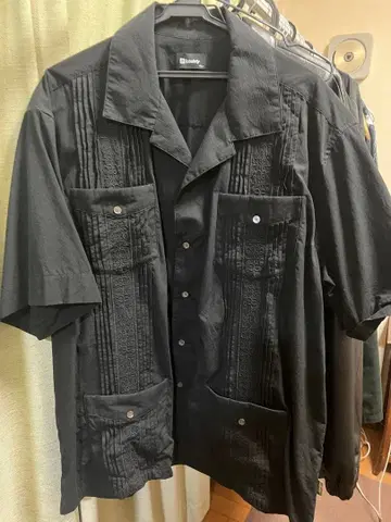Subciety 쿠바 셔츠 블랙 XL