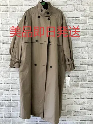 TONAL 베이지 더블 브레스트 롱 코트