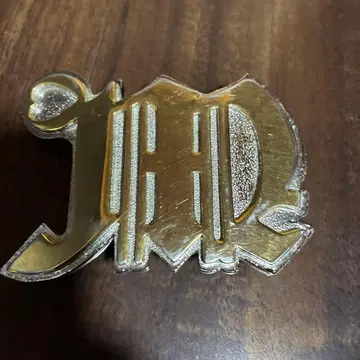 골드 컬러 로고 벨트 버클 약 8cm