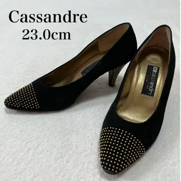 Cassandre 펌프스 23cm 블랙 스웨이드 스틸레토