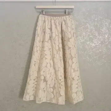 BALLSEY 보르지 리프튤레이스 개더롱 스커트