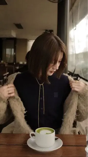 eaphi COMPACT LOGO KNIT CARDIGAN