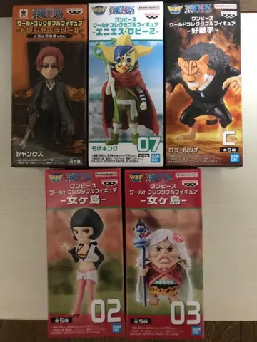 2 가격 인하 ] 원피스 피규어 5체 세트