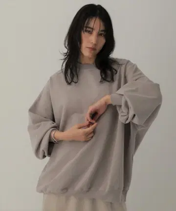 Chaos [ REMI RELIEF ] 별주 BIG 맨투맨 풀오버 베이지