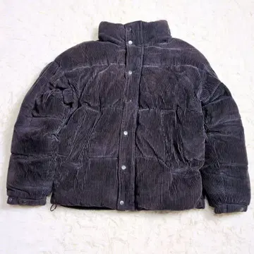 [ 완판템 ] ZARA 다크 그레이 코듀로이 다운 자켓 육후