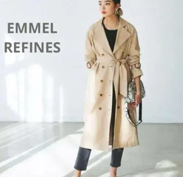 EMMEL REFINES 백개더 트렌치코트 베이지