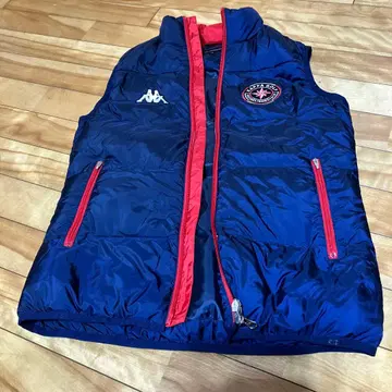 Kappa 네이비/레드 베스트 다운