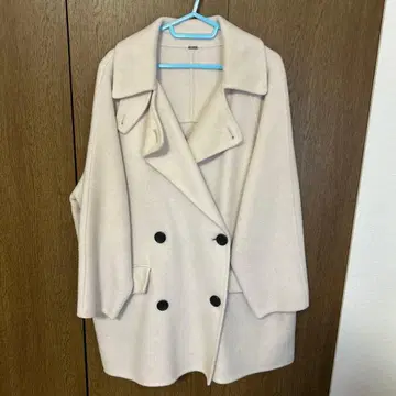 미라 오웬 코트 따뜻한 램스울 혼방