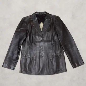 빈티지 양가죽 가죽 자켓 큐프라 안감 M 브라운 천연 가죽 고급스러움