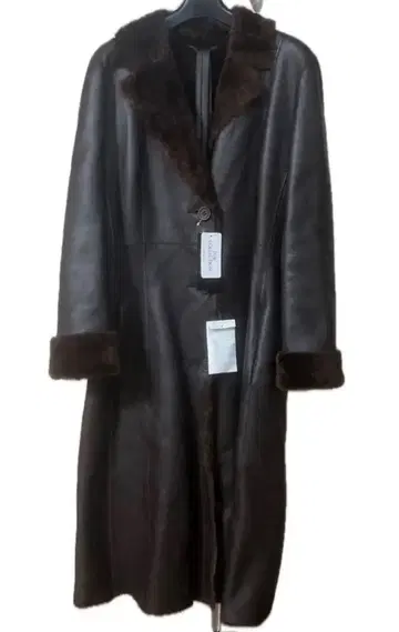 롱 무스탕 코트 양가죽