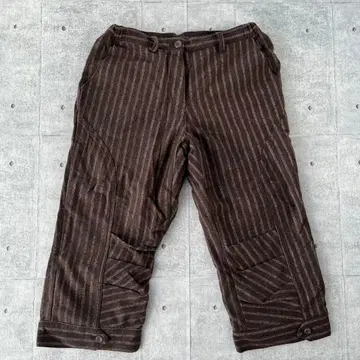 센소유니코 t.b 변형 디자인 스트라이프 팬츠 아트 와이드