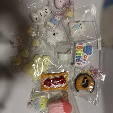 스퀴즈 실리콘 마스코트 세트 다채로운 디자인