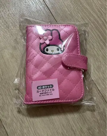 마이멜로디 미니 퀼트 카드 케이스 산리오 마이멜로 카드 파일