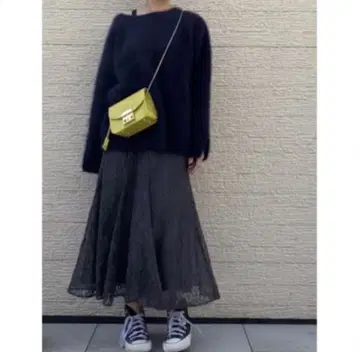 Spick&Span 레이스 콤비 2WAY 스커트