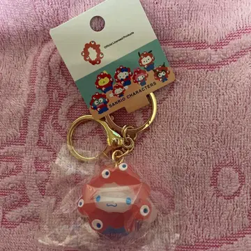 미야쿠미야쿠 산리오 입체 마스코트 클리어 컬러 키링 시나모롤