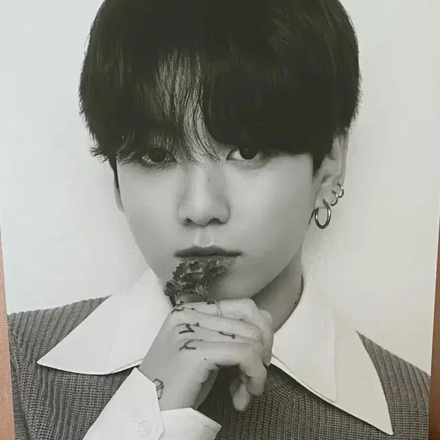 방탄소년단 정국 모노크롬 팝업 캔버스포토 액자