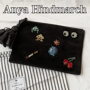 Anya Hindmarch 안야 힌드마치 클러치백 비즈 자수