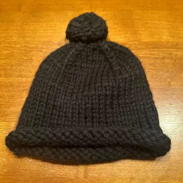 KARAKORAM ACCESSORIES 알파카 혼방 니트 모자 블랙