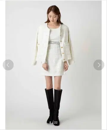 바리에 트위드 자켓 snidel