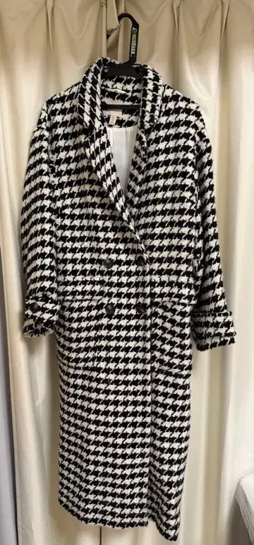 H&M 더블 체스터 롱 코트