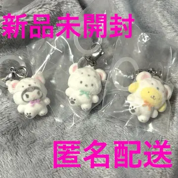 산리오 메지루시 액세서리 복슬복슬 스노우 쿠로미 포차코 푸딩