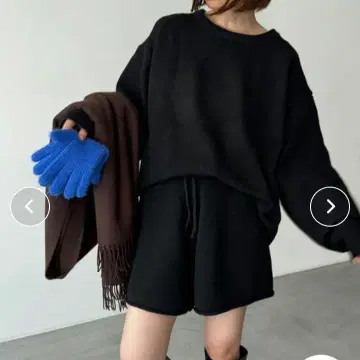 canal jean 울 혼방 숏팬츠 셋업