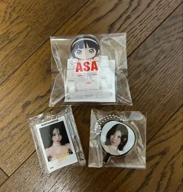 BABYMONSTER 아사 부채 클립 & 캡슐 토이 세트