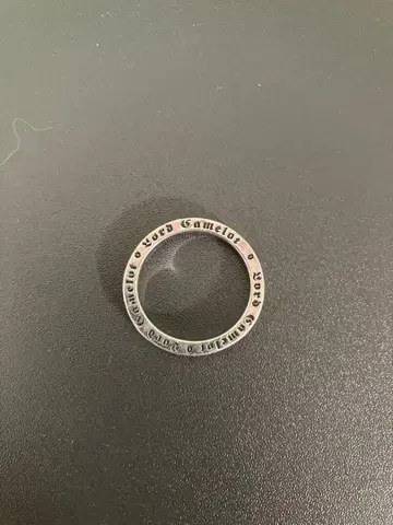 각인 실버 반지
