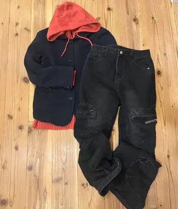 핑크 지퍼 후드티