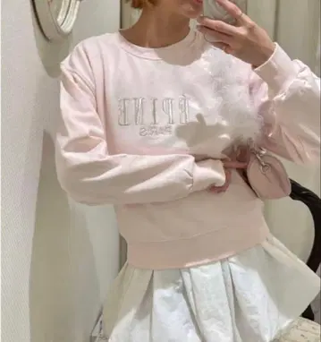 epine 맨투맨 baby pink x silver