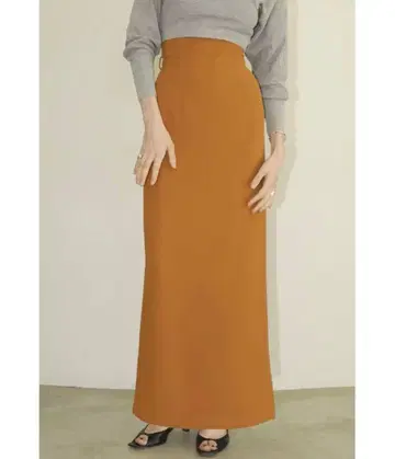 CLANE HIGH WAIST STRAIGHT MAXI SKIRT