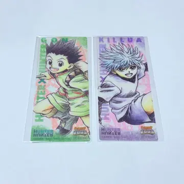 HUNTER x HUNTER 점프 페어 2003 클리어 책갈피 키루아 곤